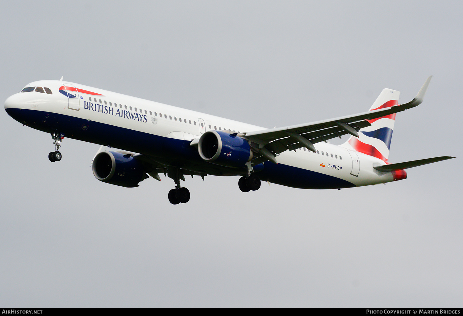 Aircraft Photo of G-NEOR | Airbus A321-251NX | British Airways | AirHistory.net #181279