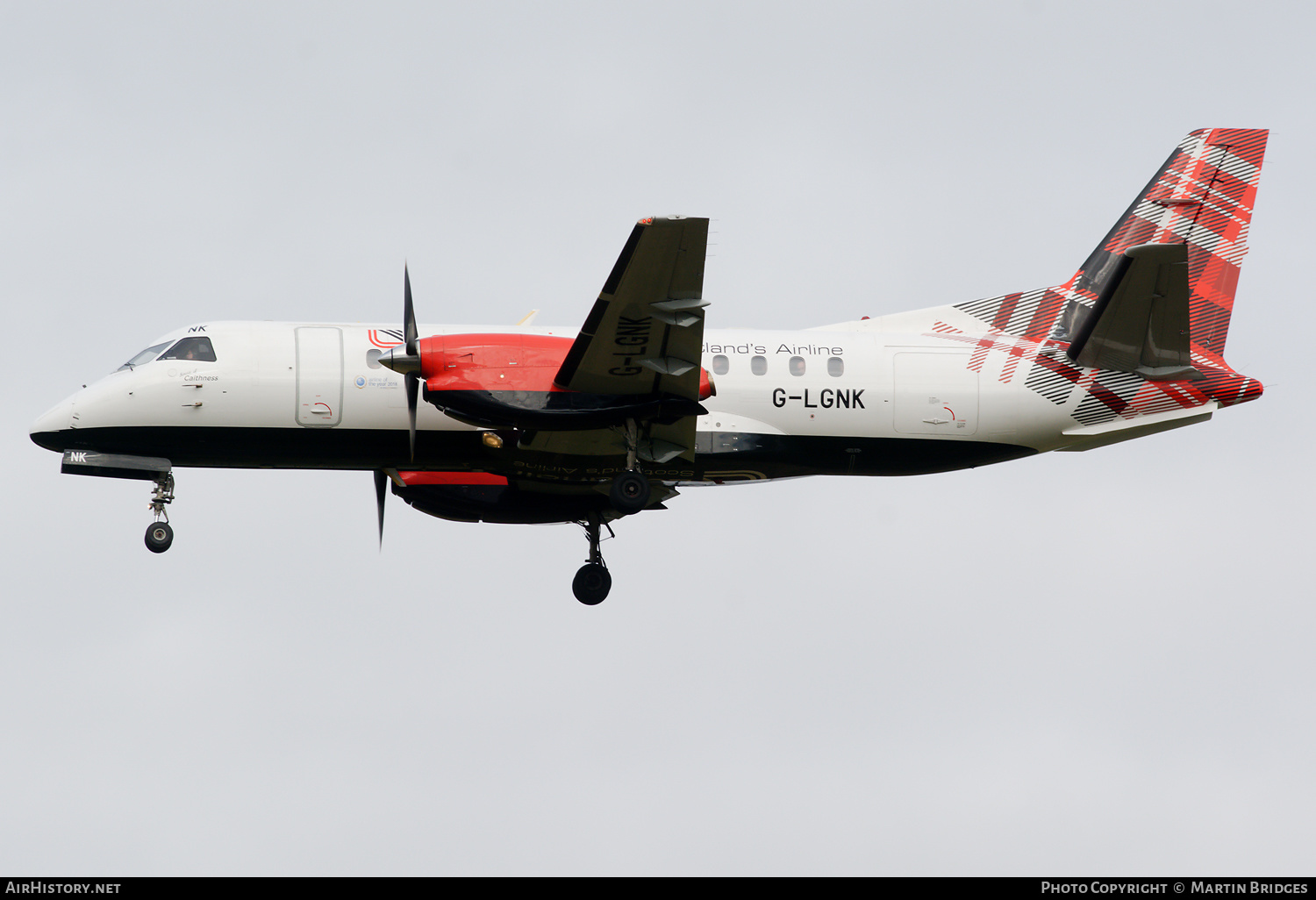 Aircraft Photo of G-LGNK | Saab 340B | Loganair | AirHistory.net #181292