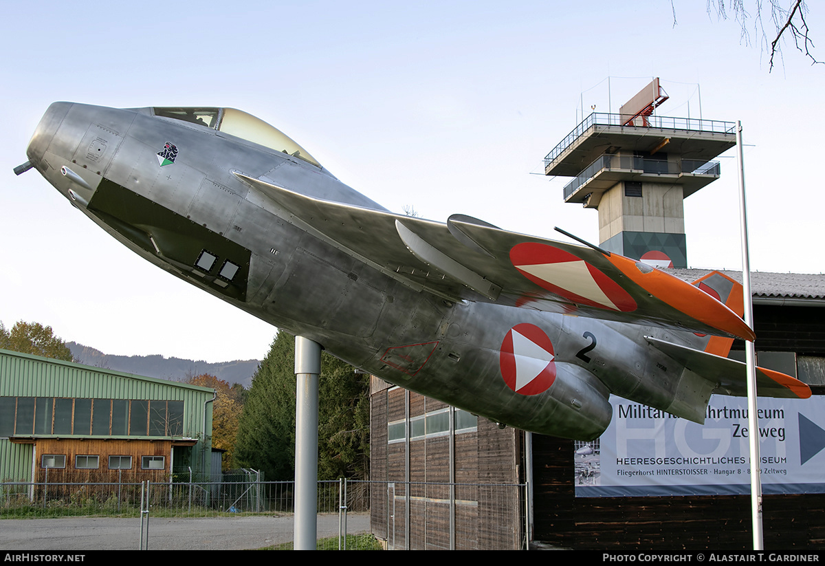 Aircraft Photo of D red / 29588 | Saab J29F Tunnan | Austria - Air Force | AirHistory.net #181324