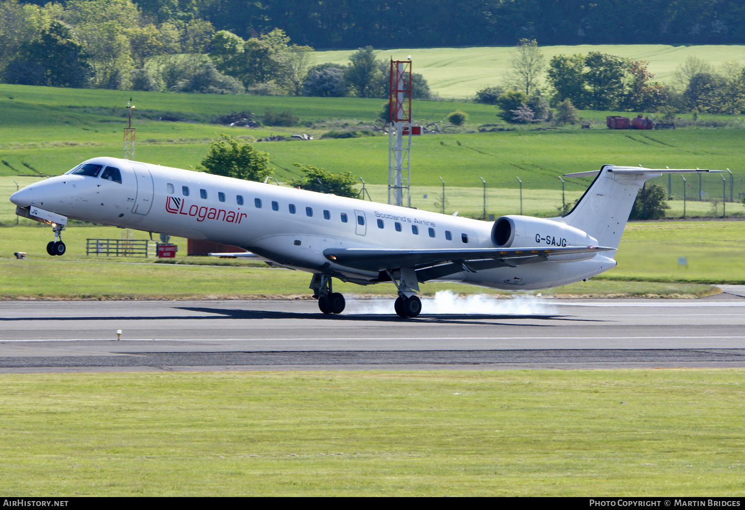 Aircraft Photo of G-SAJG | Embraer ERJ-145EP (EMB-145EP) | Loganair | AirHistory.net #181332