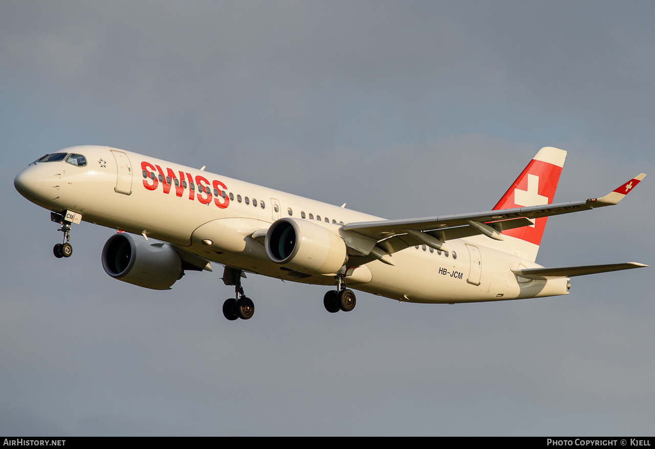 Aircraft Photo of HB-JCM | Bombardier CSeries CS300 (BD-500-1A11) | Swiss International Air Lines | AirHistory.net #181356