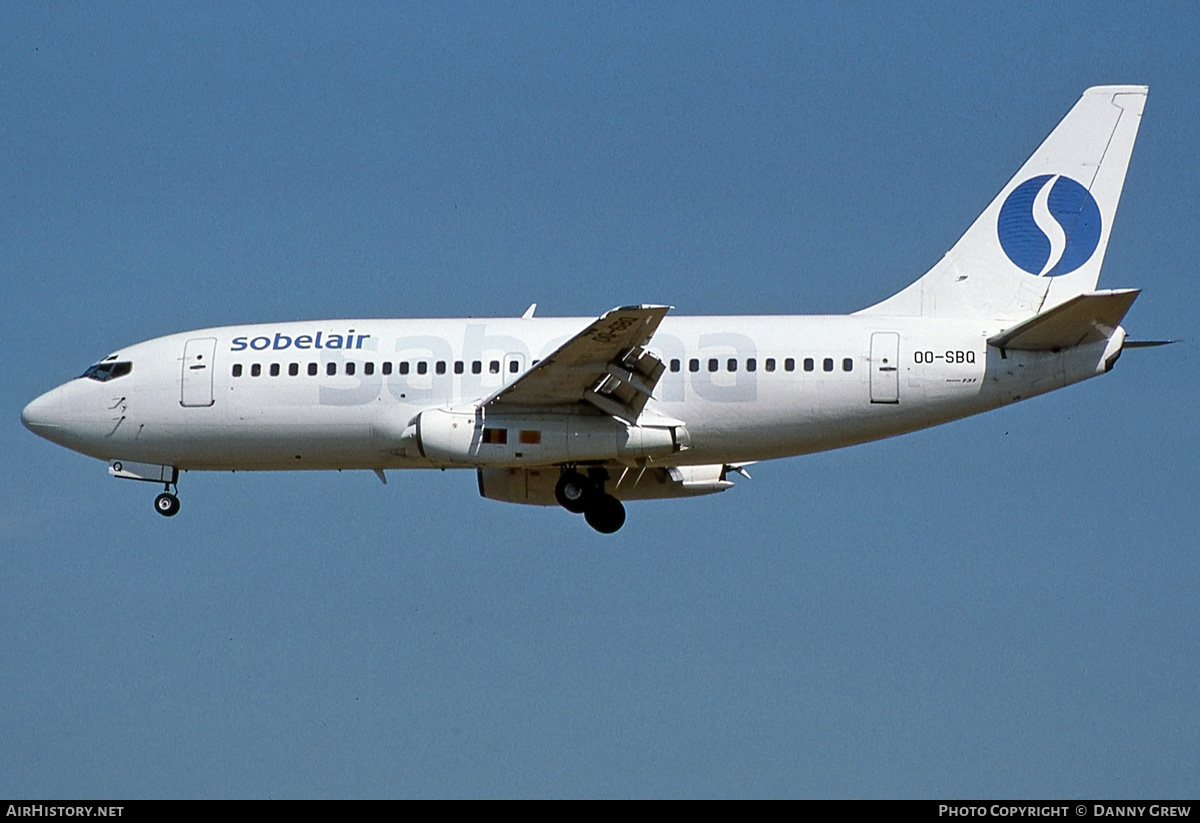 Aircraft Photo of OO-SBQ | Boeing 737-229/Adv | Sobelair | AirHistory.net #181370