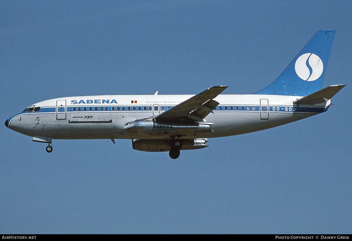 Aircraft Photo of OO-SDJ | Boeing 737-229C/Adv | Sabena | AirHistory.net #181394