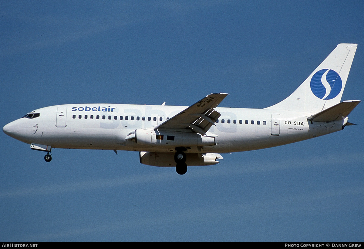Aircraft Photo of OO-SDA | Boeing 737-229/Adv | Sobelair | AirHistory.net #181411