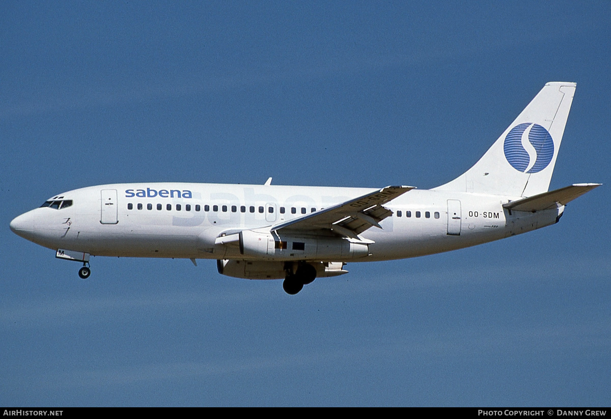 Aircraft Photo of OO-SDM | Boeing 737-229/Adv | Sabena | AirHistory.net #181426