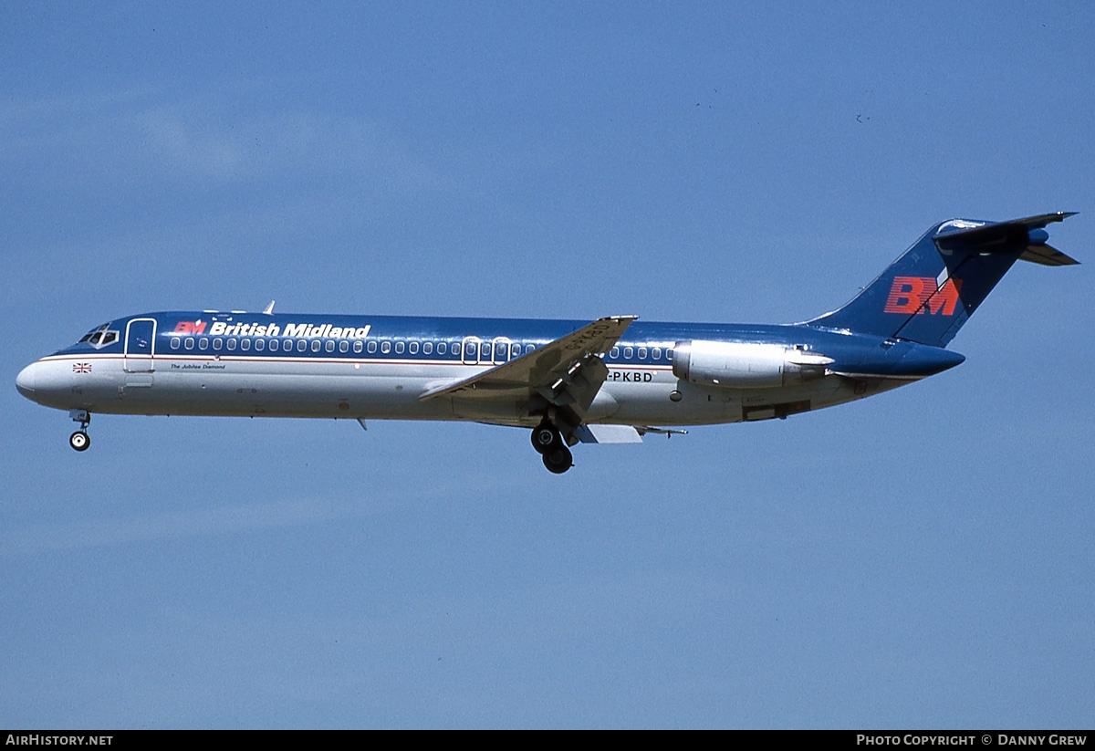 Aircraft Photo of G-PKBD | McDonnell Douglas DC-9-32 | British Midland Airways - BMA | AirHistory.net #181437