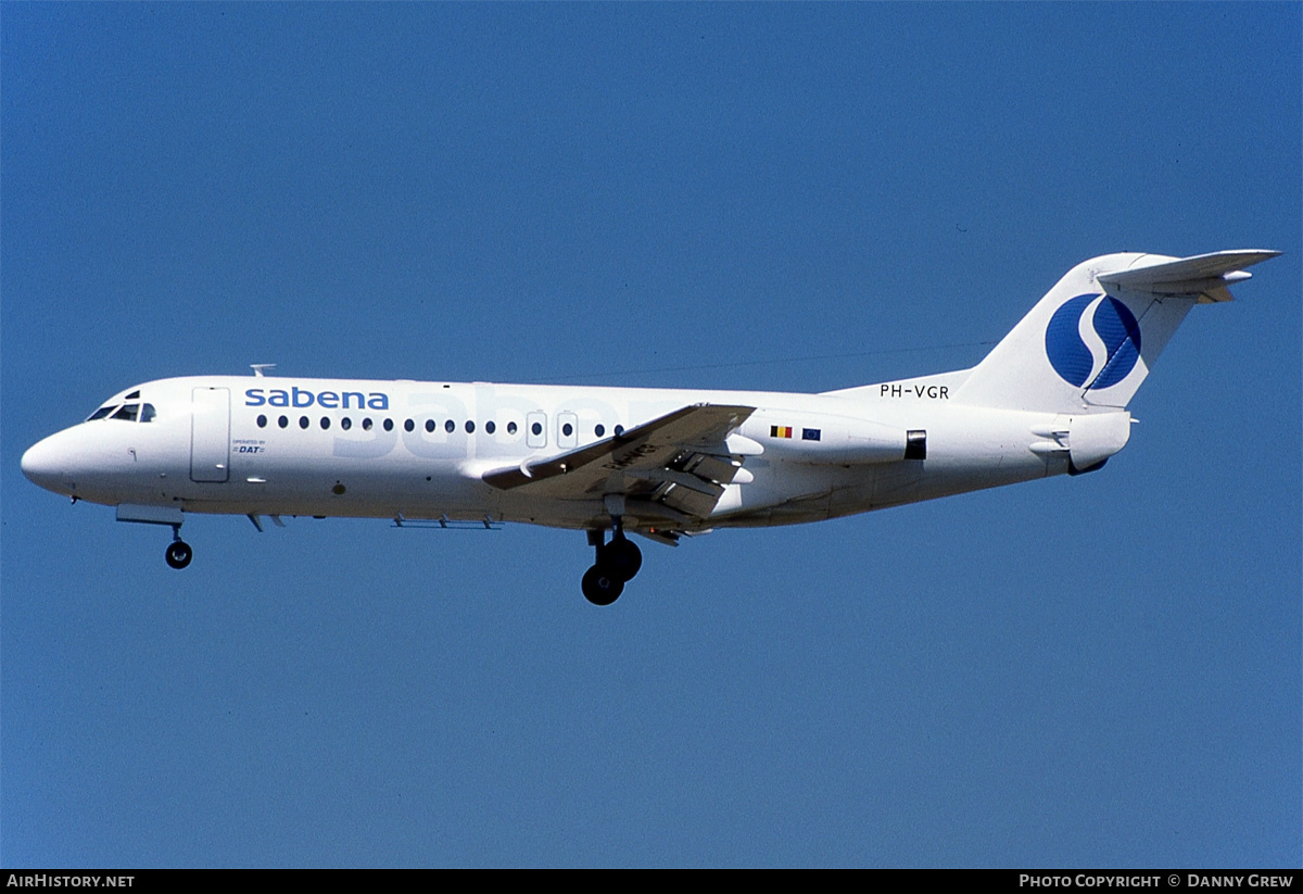 Aircraft Photo of PH-VGR | Fokker F28-4000 Fellowship | Sabena | AirHistory.net #181519