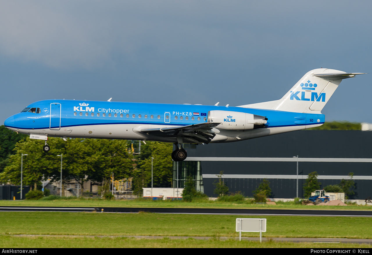 Aircraft Photo of PH-KZB | Fokker 70 (F28-0070) | KLM Cityhopper | AirHistory.net #181530