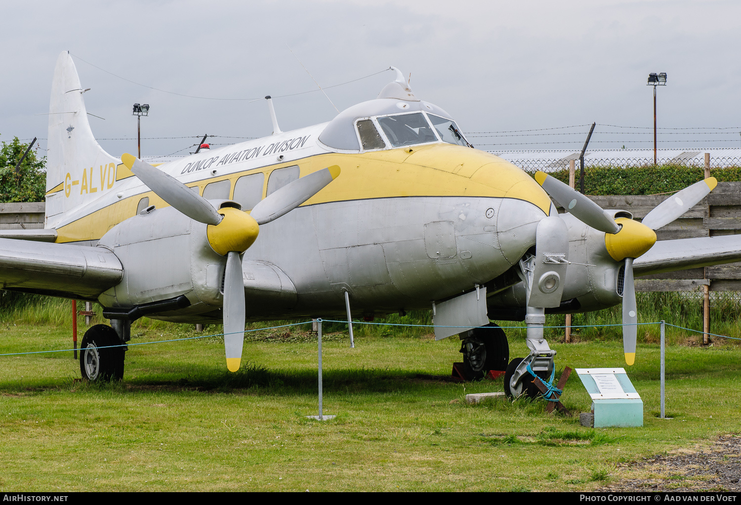 Aircraft Photo of G-ALVD | De Havilland D.H. 104 Dove 2B | Dunlop Aviation Division | AirHistory.net #181579