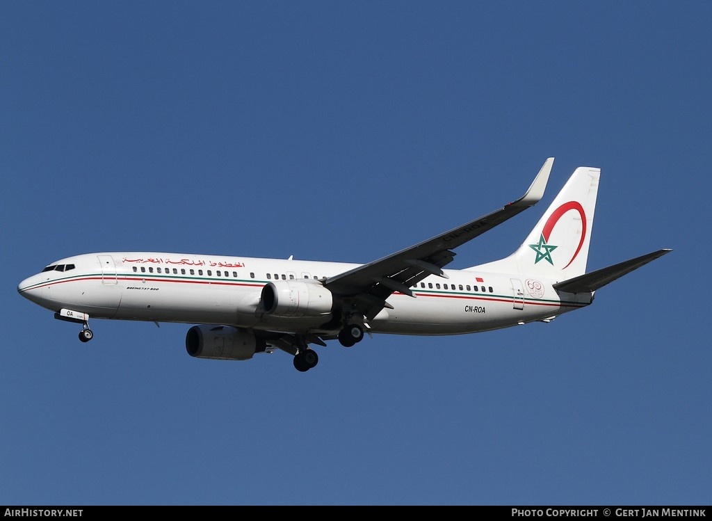 Aircraft Photo of CN-ROA | Boeing 737-8B6 | Royal Air Maroc - RAM | AirHistory.net #181603