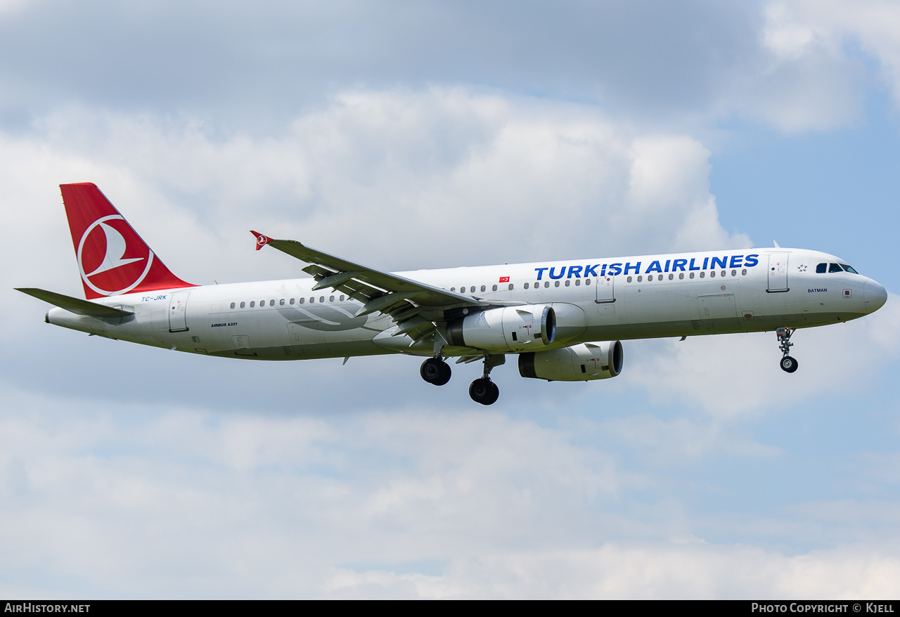 Aircraft Photo of TC-JRK | Airbus A321-231 | Turkish Airlines | AirHistory.net #181685