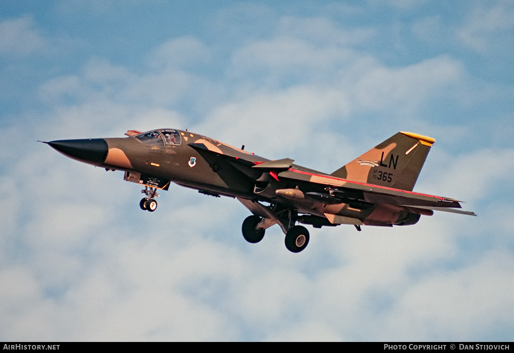 Aircraft Photo of 70-2365 / AF70-365 | General Dynamics F-111F Aardvark | USA - Air Force | AirHistory.net #181688