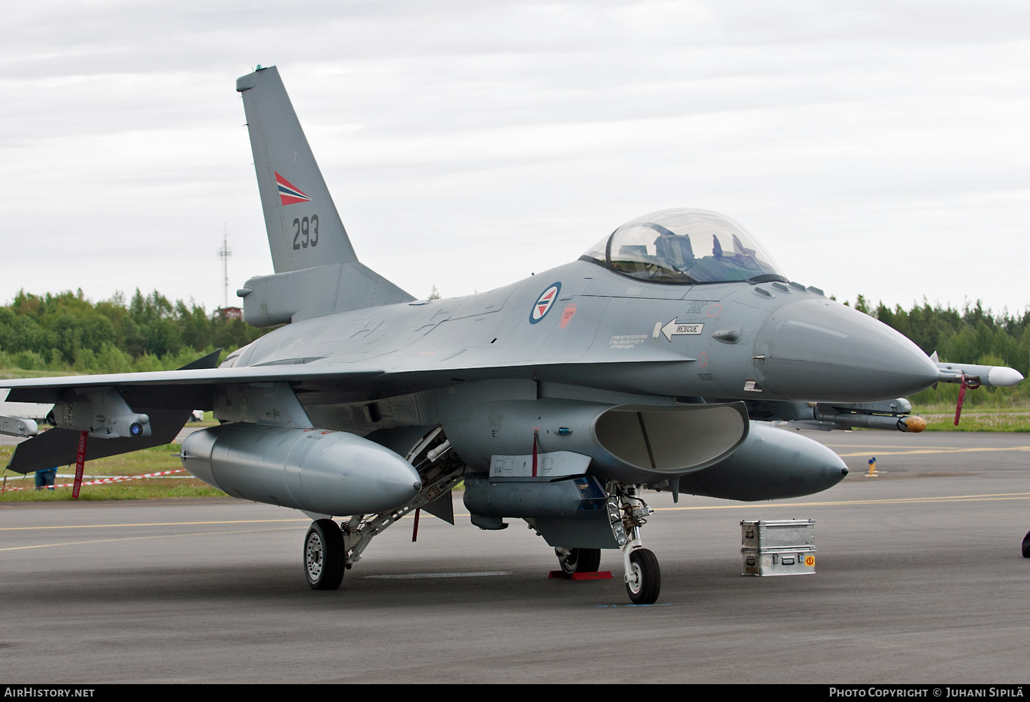 Aircraft Photo of 293 | General Dynamics F-16AM Fighting Falcon | Norway - Air Force | AirHistory.net #181728