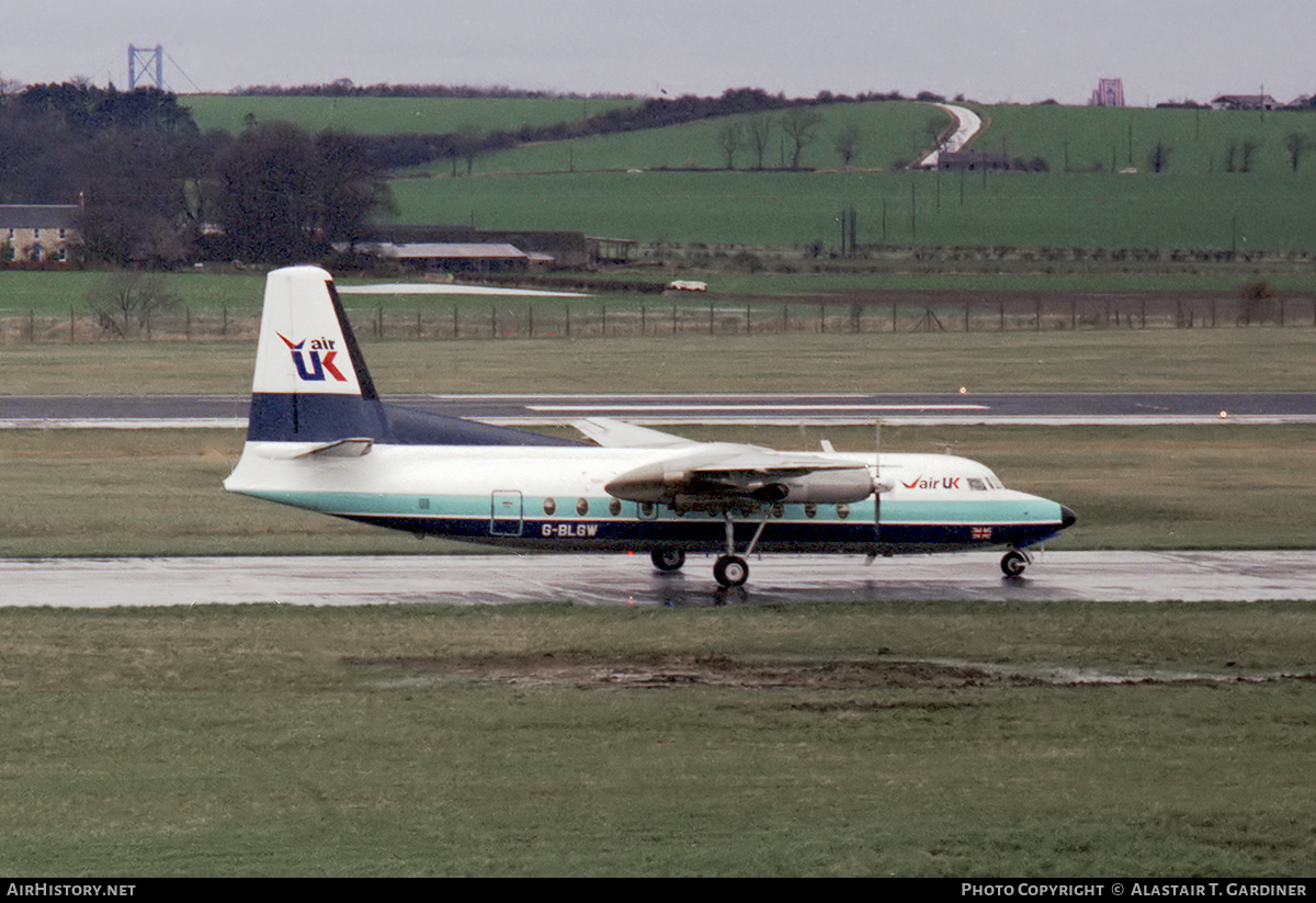 Aircraft Photo of G-BLGW | Fokker F27-200 Friendship | Air UK | AirHistory.net #181729