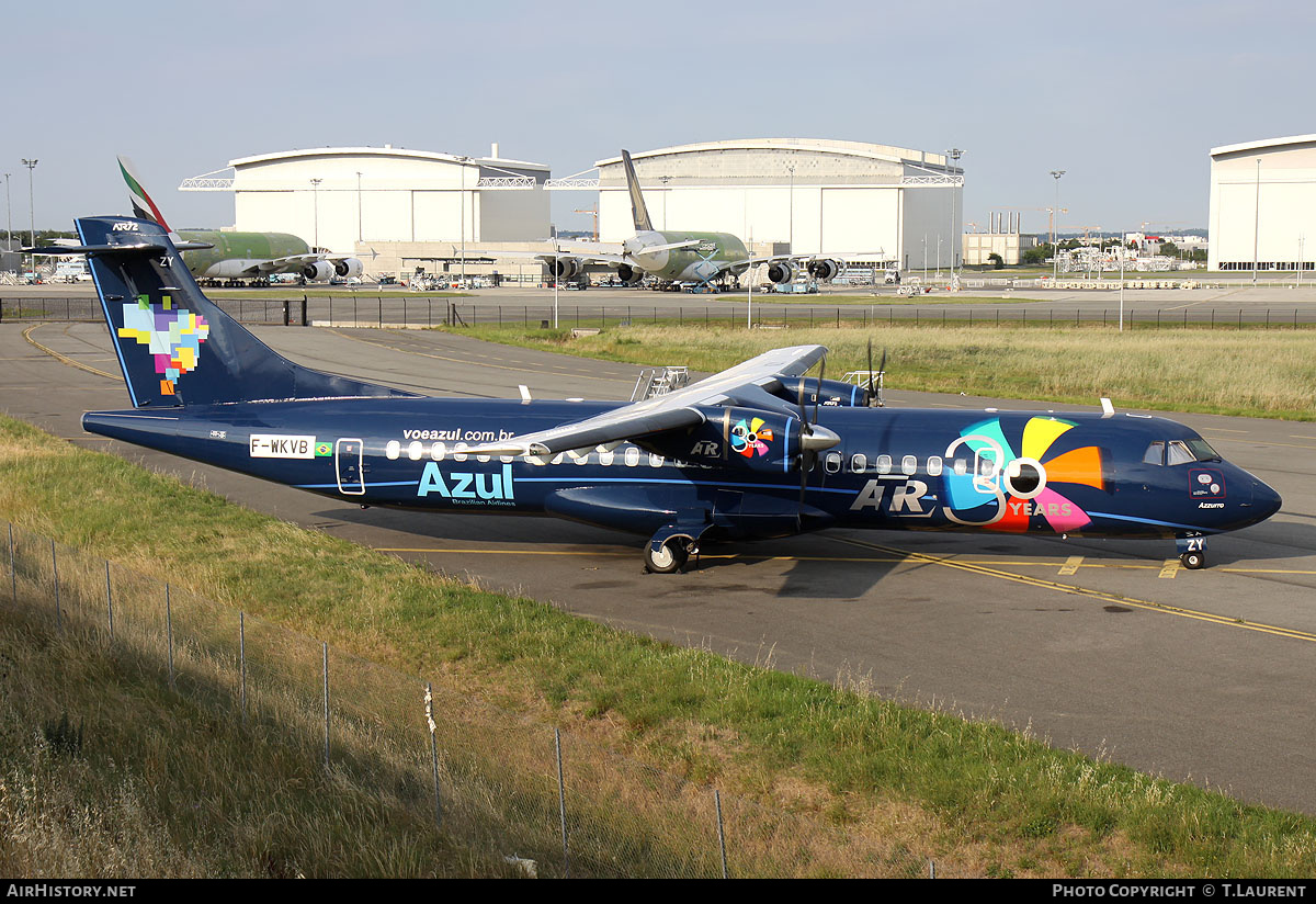 Aircraft Photo of F-WKVB | ATR ATR-72-202 | Azul Linhas Aéreas Brasileiras | AirHistory.net #181788