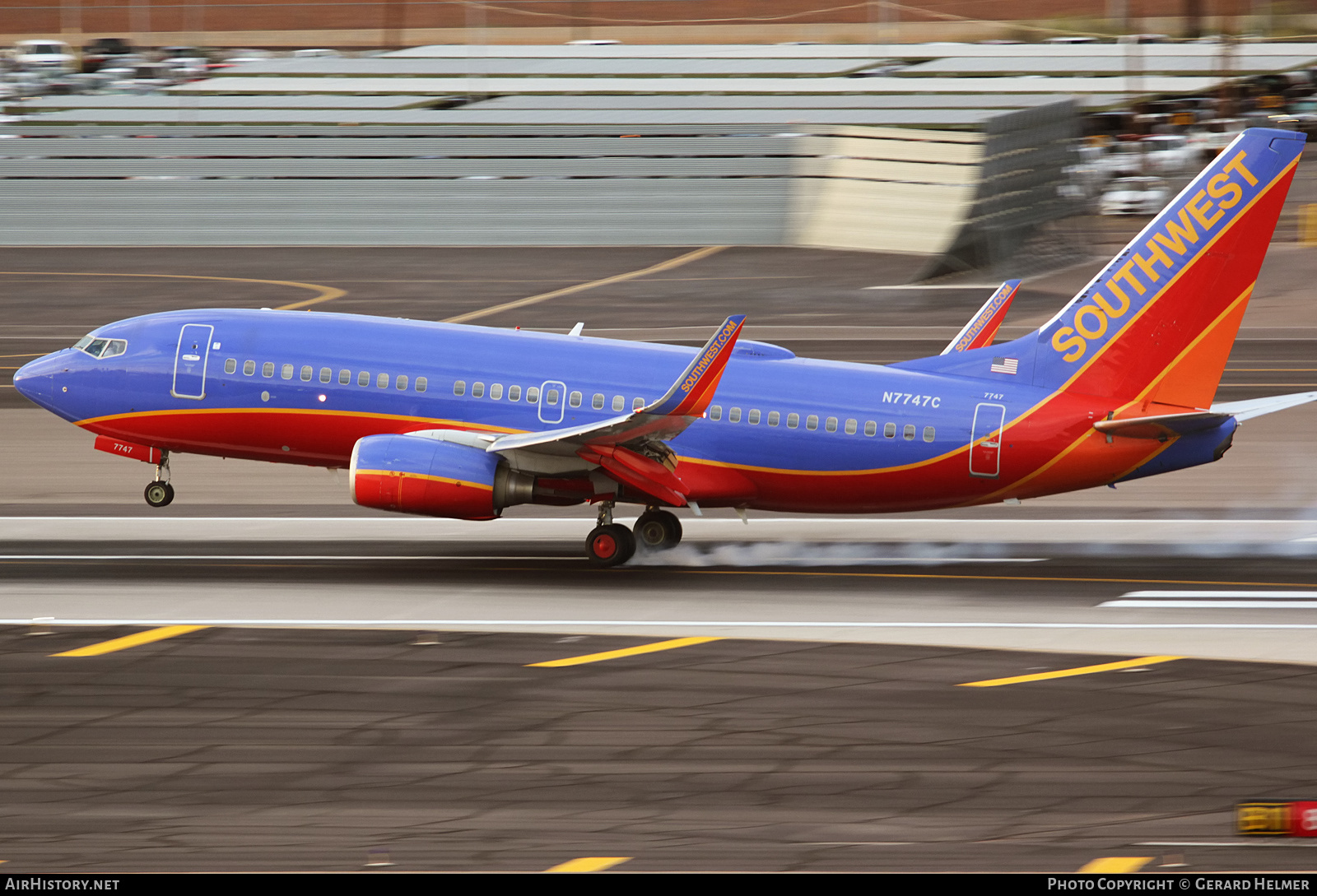 Aircraft Photo of N7747C | Boeing 737-7BD | Southwest Airlines | AirHistory.net #181791