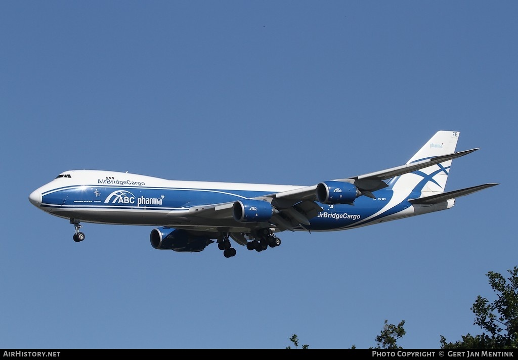 Aircraft Photo of VQ-BFE | Boeing 747-83QF/SCD | ABC Pharma - AirBridgeCargo Airlines | AirHistory.net #181828