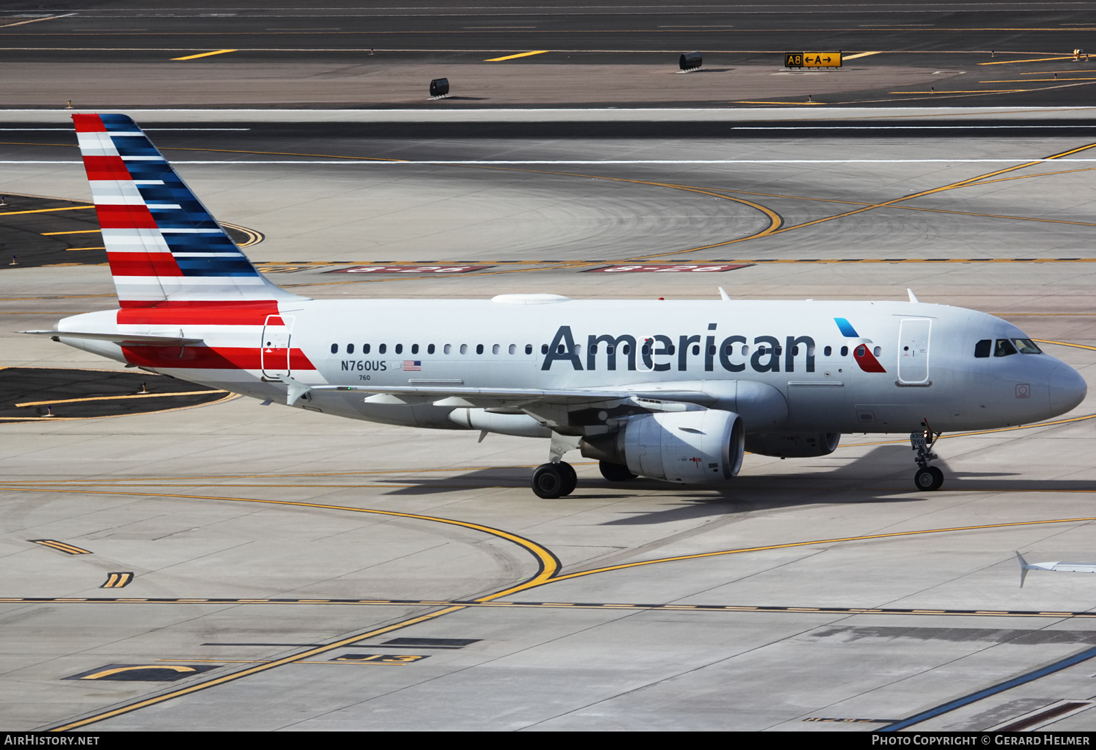Aircraft Photo of N760US | Airbus A319-112 | American Airlines | AirHistory.net #181831