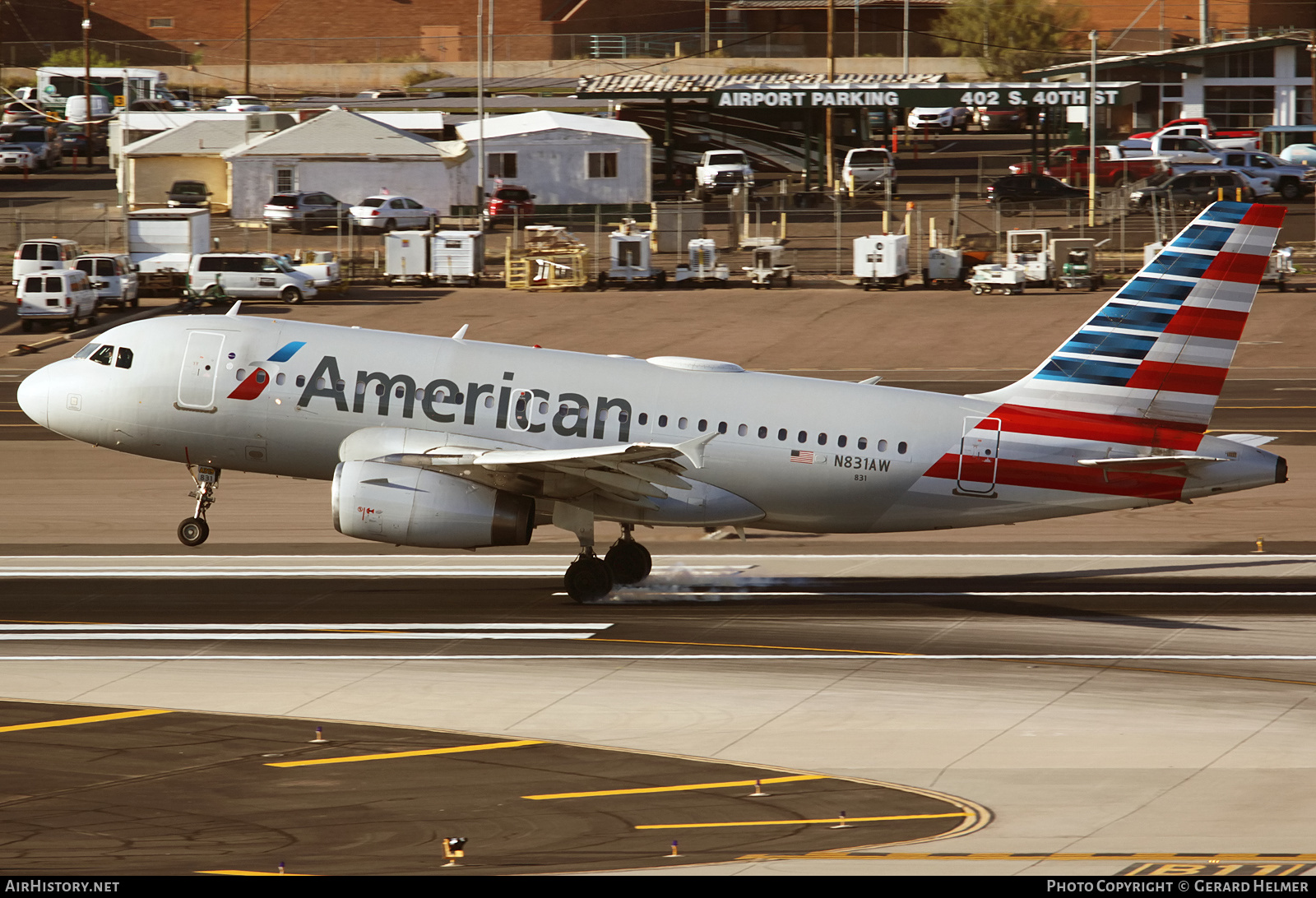 Aircraft Photo of N831AW | Airbus A319-132 | American Airlines | AirHistory.net #181837