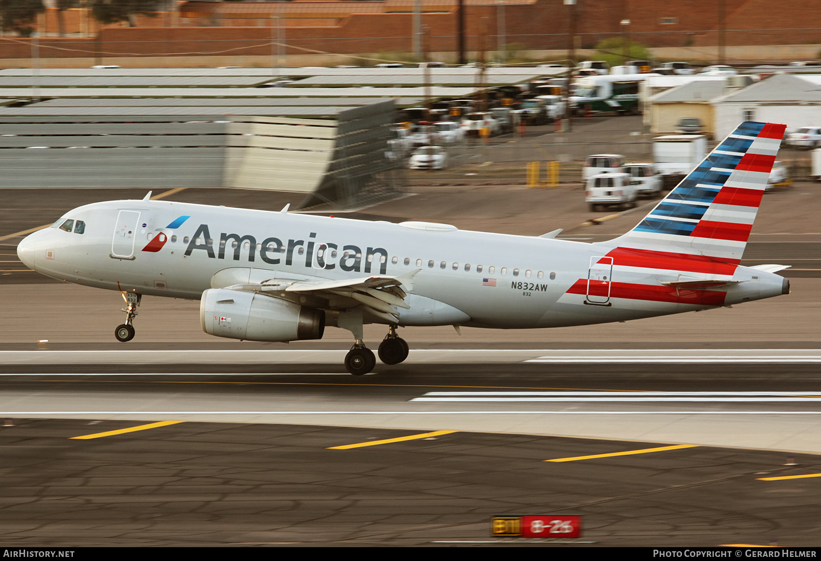 Aircraft Photo of N832AW | Airbus A319-132 | American Airlines | AirHistory.net #181838