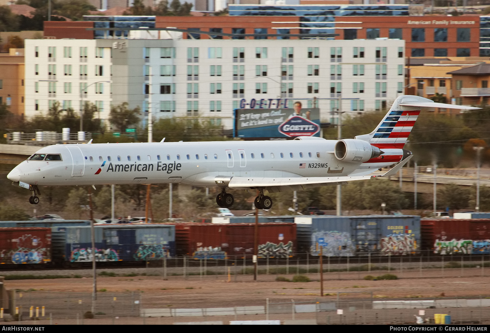 Aircraft Photo of N329MS | Bombardier CRJ-900ER (CL-600-2D24) | American Eagle | AirHistory.net #181844