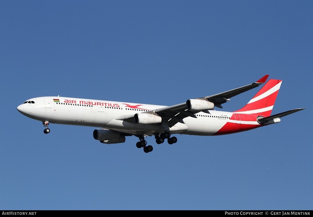 Aircraft Photo of 3B-NBD | Airbus A340-313X | Air Mauritius | AirHistory.net #181859