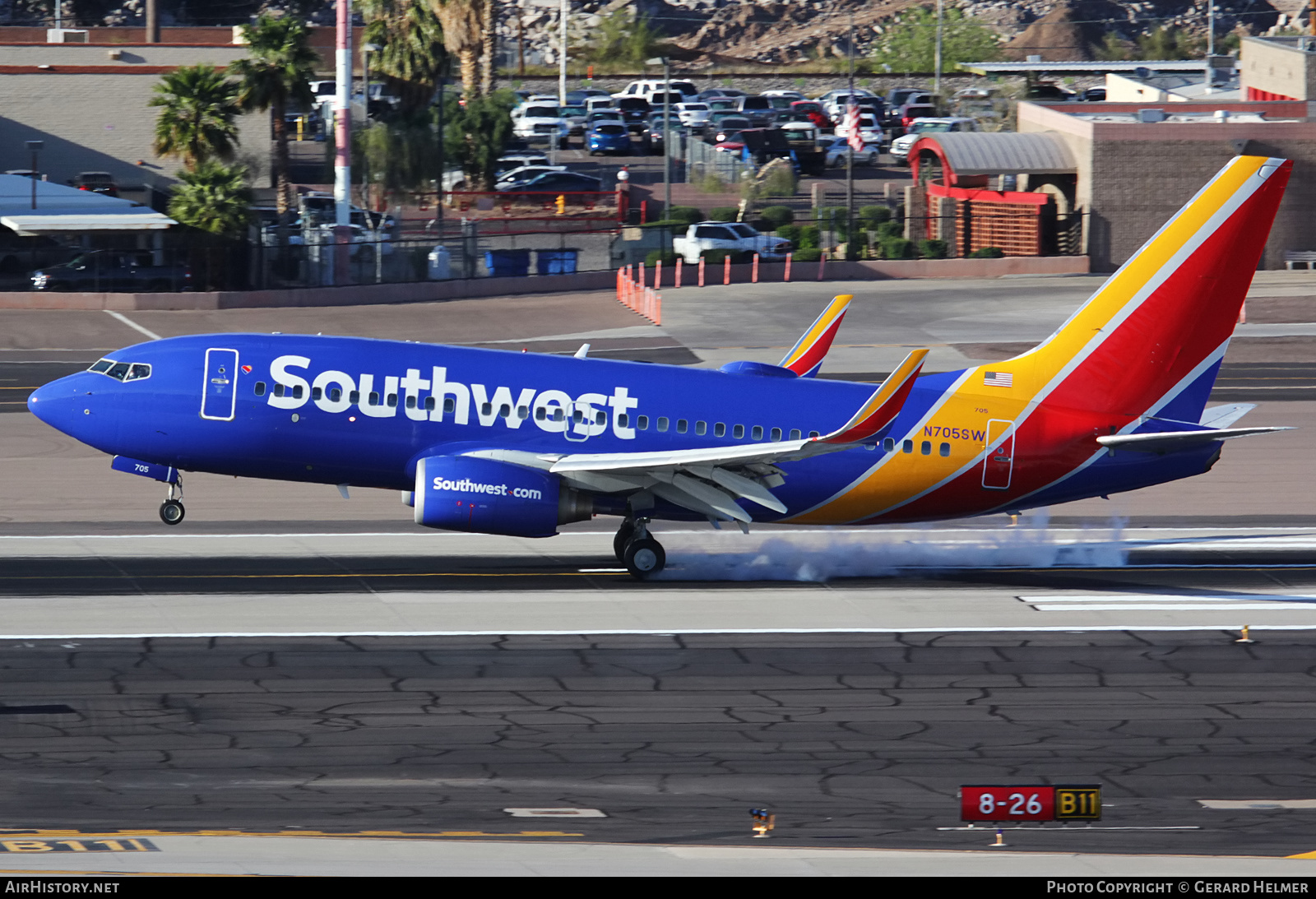 Aircraft Photo of N705SW | Boeing 737-7H4 | Southwest Airlines | AirHistory.net #181923