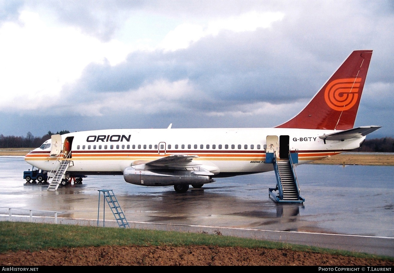 Aircraft Photo of G-BGTY | Boeing 737-2Q8/Adv | Orion Airways | AirHistory.net #181972