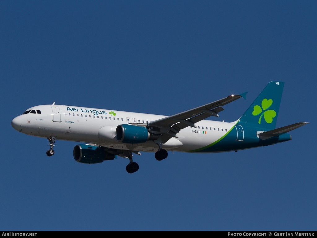 Aircraft Photo of EI-CVB | Airbus A320-214 | Aer Lingus | AirHistory.net #181983