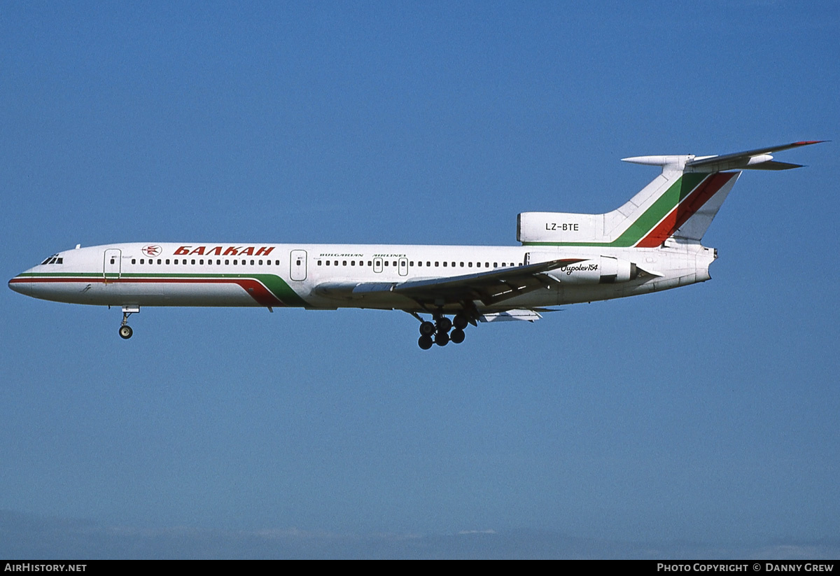 Aircraft Photo of LZ-BTE | Tupolev Tu-154B | Balkan - Bulgarian Airlines | AirHistory.net #181994