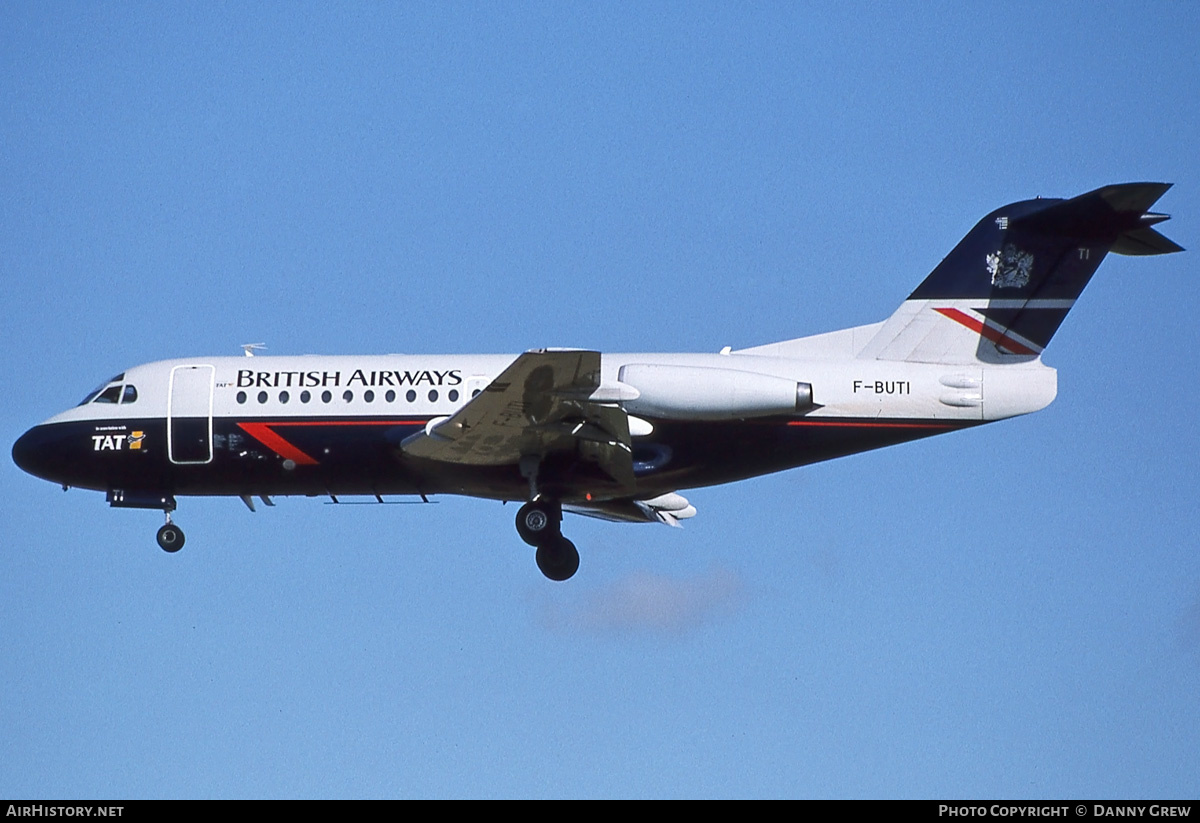 Aircraft Photo of F-BUTI | Fokker F28-1000 Fellowship | British Airways | AirHistory.net #182003