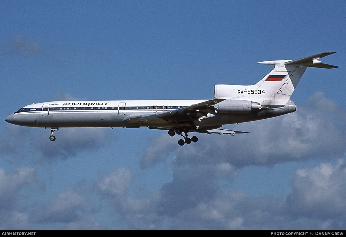 Aircraft Photo of RA-85634 | Tupolev Tu-154M | Aeroflot | AirHistory.net #182117