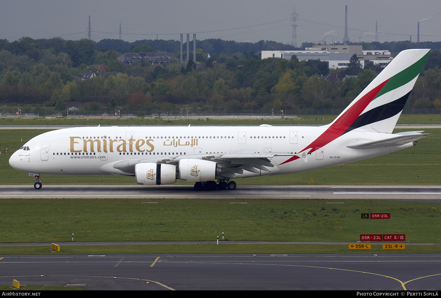 Aircraft Photo of A6-EUB | Airbus A380-861 | Emirates | AirHistory.net #182163