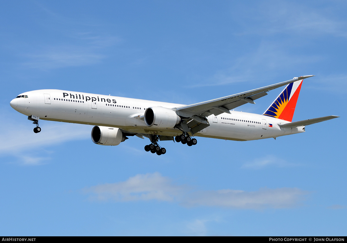 Aircraft Photo of RP-C7773 | Boeing 777-3F6/ER | Philippine Airlines | AirHistory.net #182180