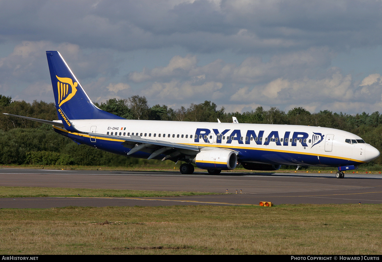Aircraft Photo of EI-DHG | Boeing 737-8AS | Ryanair | AirHistory.net #182308