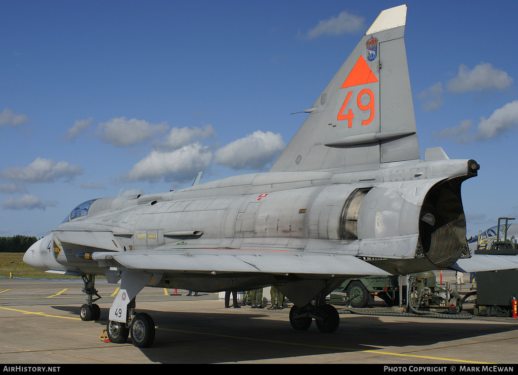 Aircraft Photo of 37449 | Saab JA37DI Viggen | Sweden - Air Force | AirHistory.net #182316