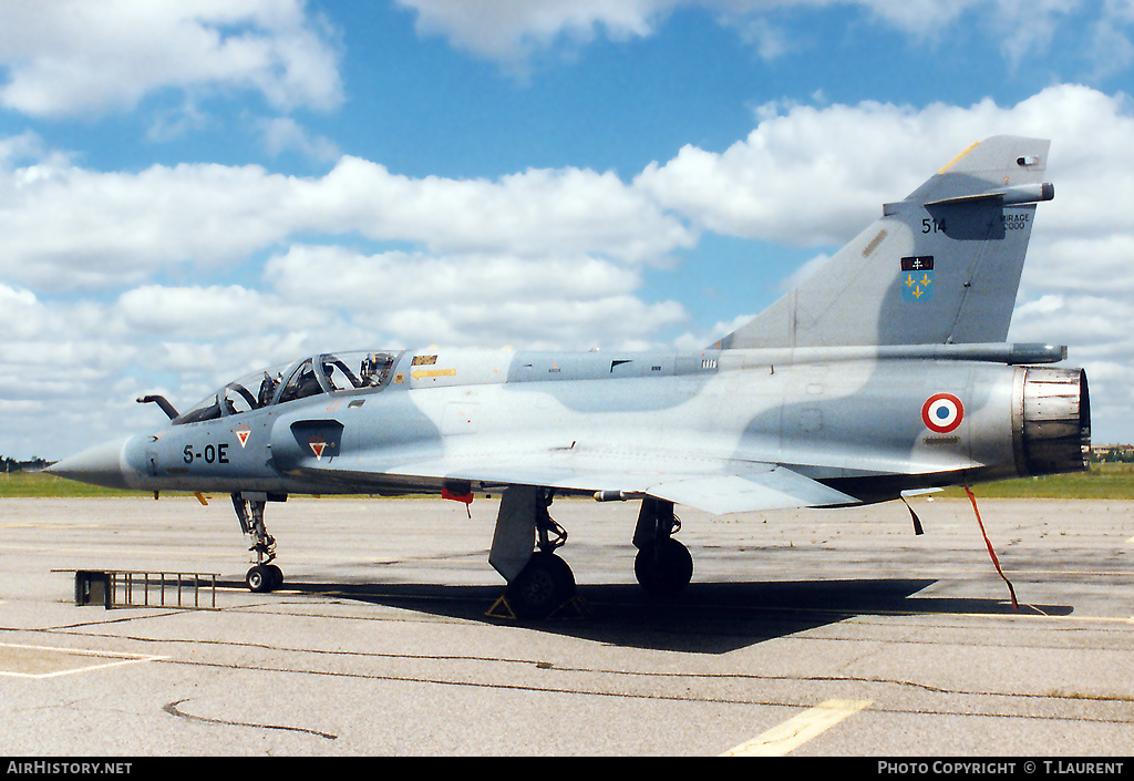 Aircraft Photo of 514 | Dassault Mirage 2000B | France - Air Force | AirHistory.net #182332