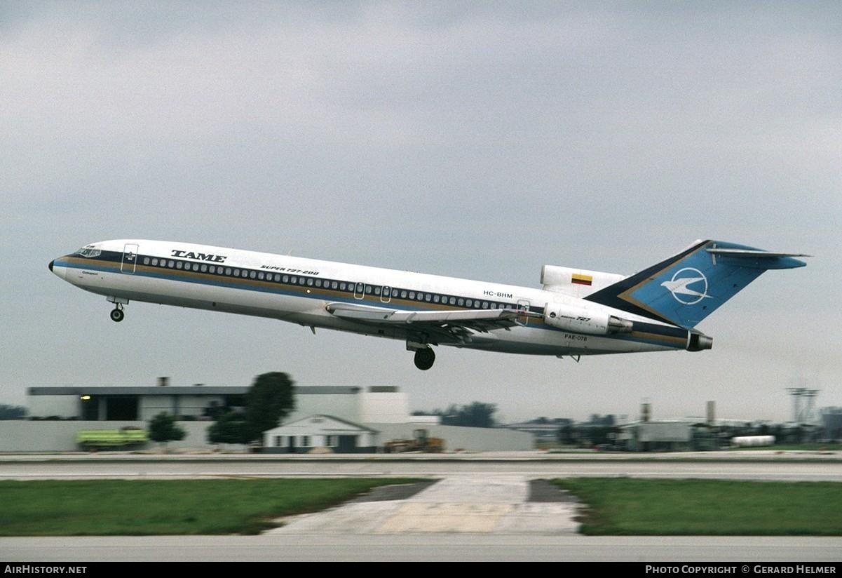 Aircraft Photo of HC-BHM / FAE-078 | Boeing 727-2T3/Adv | TAME - Transportes Aéreos Militares Ecuatorianos | AirHistory.net #182352