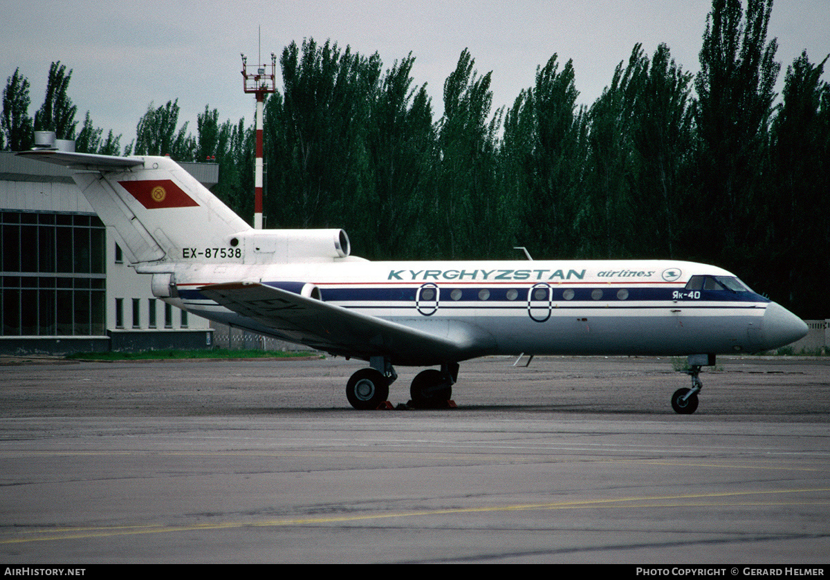Aircraft Photo of EX-87538 | Yakovlev Yak-40 | Kyrghyzstan Airlines | AirHistory.net #182356