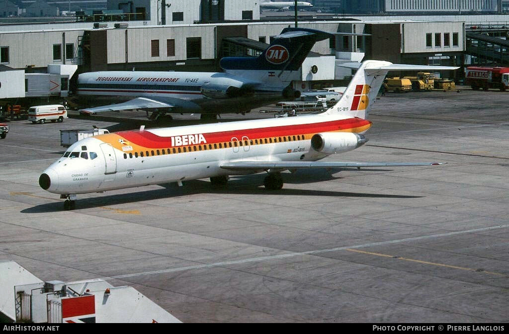 Aircraft Photo of EC-BYF | McDonnell Douglas DC-9-32 | Iberia | AirHistory.net #182366