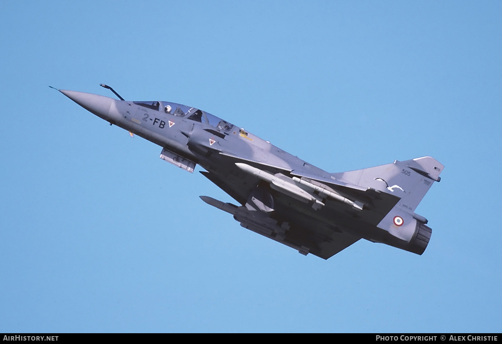 Aircraft Photo of 505 | Dassault Mirage 2000B | France - Air Force | AirHistory.net #182367