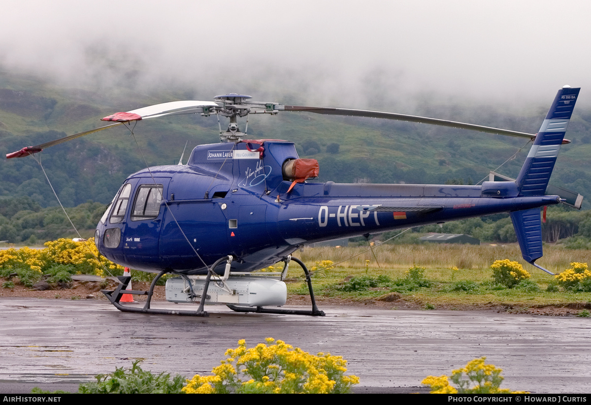 Aircraft Photo of D-HEPT | Aerospatiale AS-350BA Ecureuil | Johann Lafer Heli Gourmet | AirHistory.net #182413