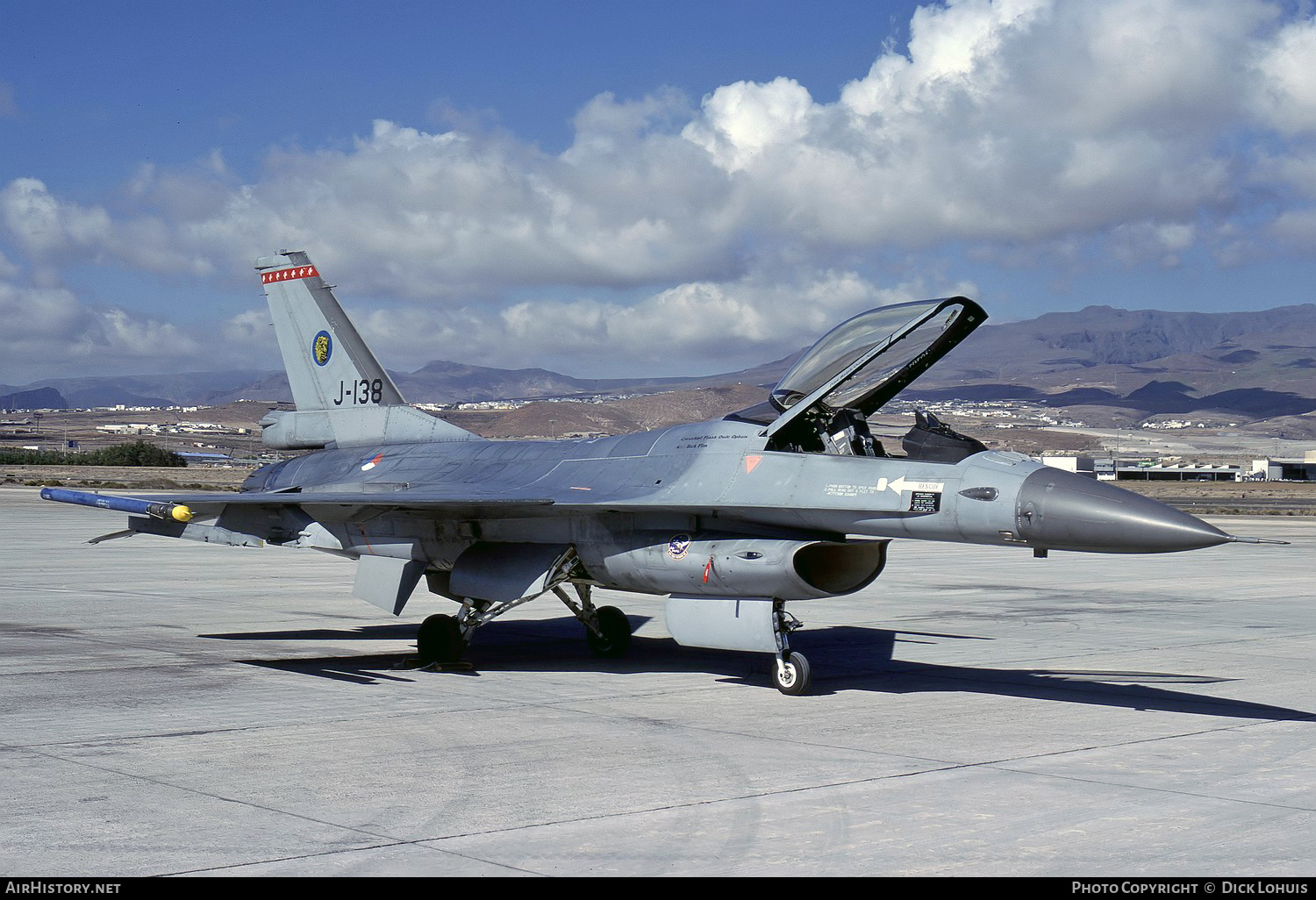 Aircraft Photo of J-138 | General Dynamics F-16AM Fighting Falcon | Netherlands - Air Force | AirHistory.net #182464