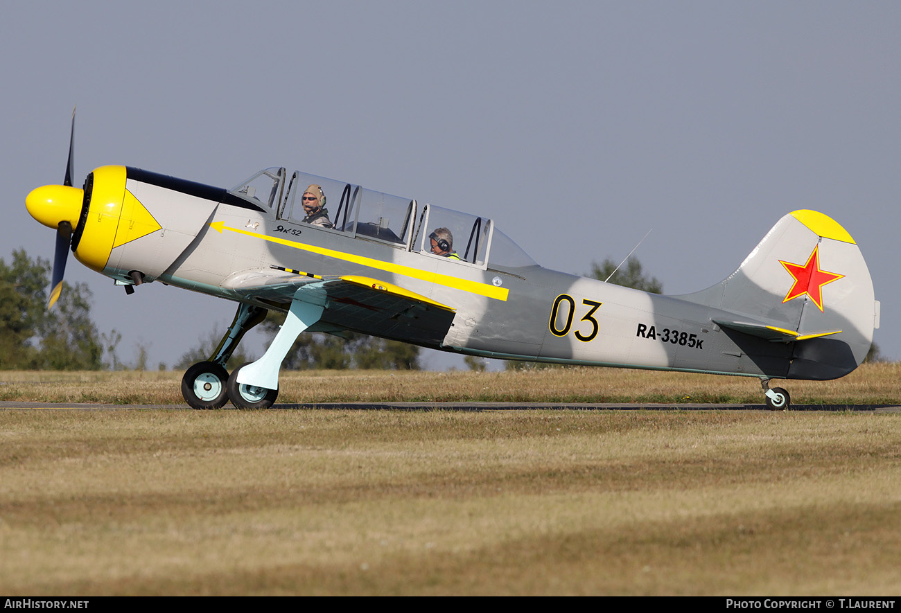 Aircraft Photo of RA-3385K | Yakovlev Yak-52TD | Soviet Union - Air Force | AirHistory.net #182504