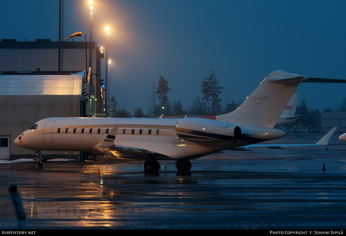 Aircraft Photo of LX-NYO | Bombardier Global Express (BD-700-1A10) | AirHistory.net #182622