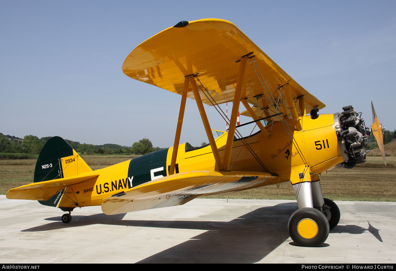 Aircraft Photo of N4410 / 2934 | Boeing PT-17 Kaydet (A75N1) | USA - Navy | AirHistory.net #182751