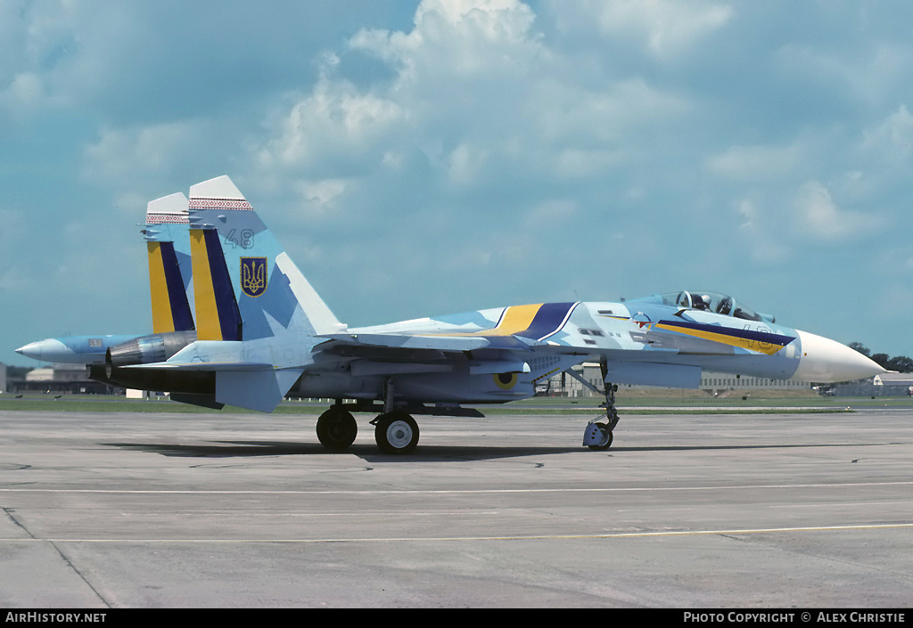 Aircraft Photo of 48 blue | Sukhoi Su-27S | Ukraine - Air Force | AirHistory.net #182770