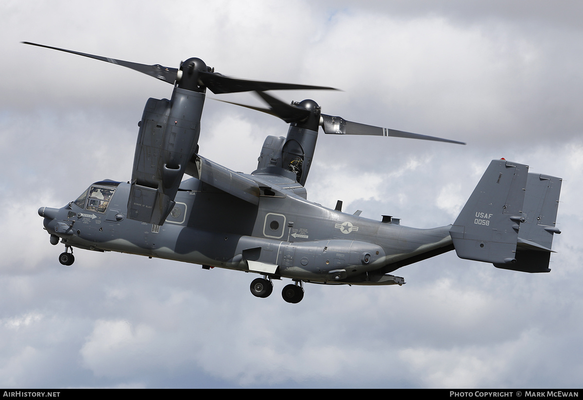 Aircraft Photo of 11-0058 / 0058 | Bell-Boeing CV-22B Osprey | USA - Air Force | AirHistory.net #182861