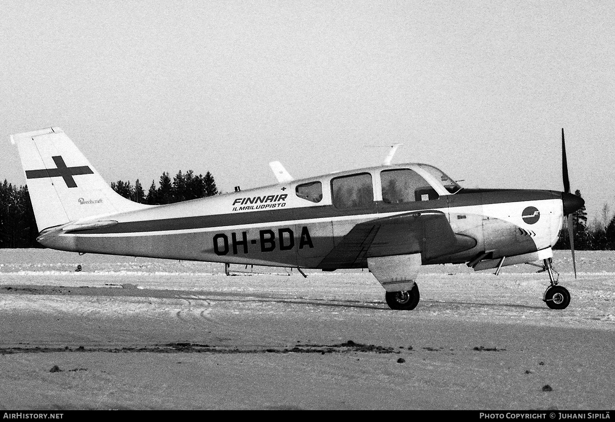 Aircraft Photo of OH-BDA | Beech B33 Debonair | Finnairin Ilmailuopisto - Finnair Flying Club | AirHistory.net #182868