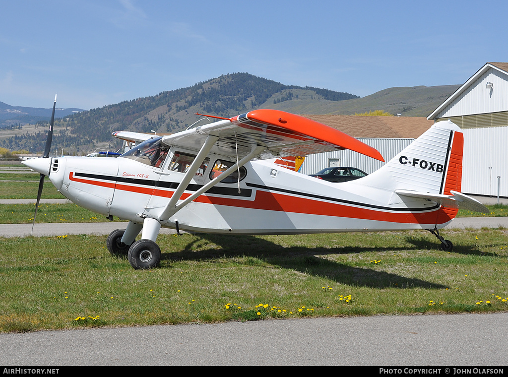 Aircraft Photo of C-FOXB | Stinson 108-3 | AirHistory.net #182877